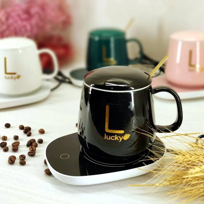 ماگ حرارتی لاکی به همراه صفحه گرمکن برقی