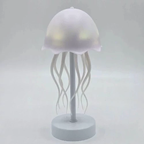 چراغ خواب عروس دریایی با پایه فلزی و نورپردازی LED